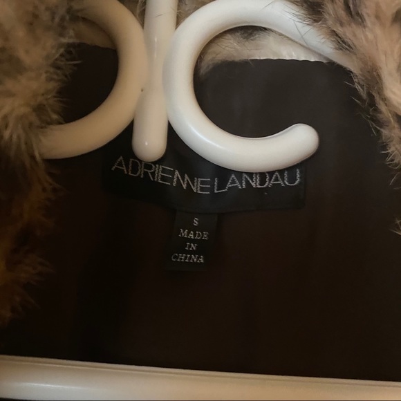 Adrienne Landau Leopard Print Vest Size S - Picture 2 of 5